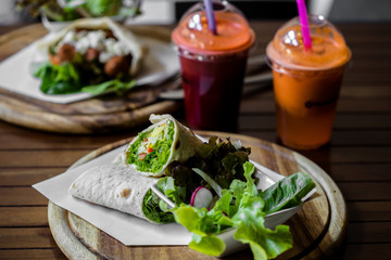 Vegetable burrito, vegetarianism, healthy food, clarification of an organism, weight loss, healthy nutrition