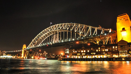 Sydney Harbor Bridge Night view