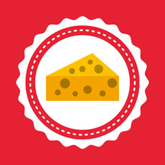 delicious cheese menu icon vector illustration design