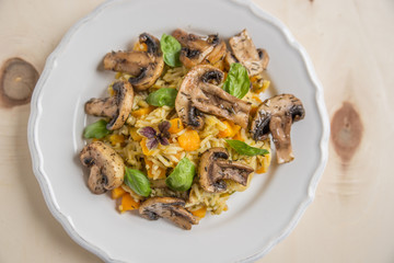 Herbstliches Risotto