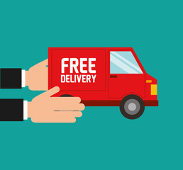 car delivery service icon vector illustration design