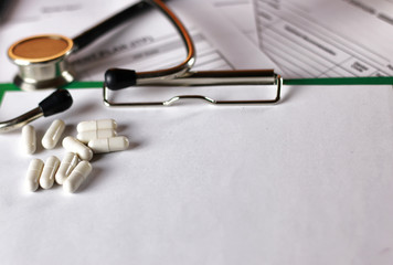 prescription recipe cardiologist stethoscope