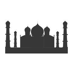 indian landmark building icon vector illustration design