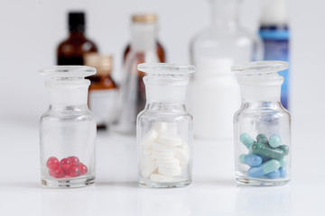 bottled pills in doctor's office no one