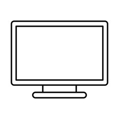 Computer icon. Device gadget technology and electronic theme. Isolated design. Vector illustration