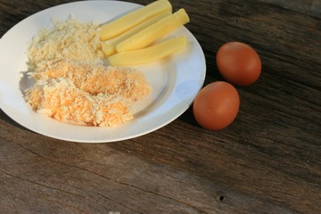 Cheese fritter breaded