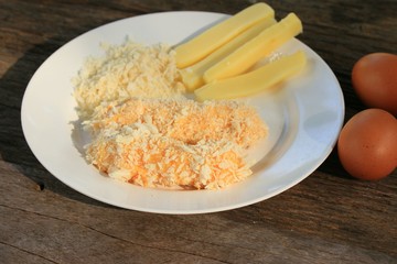 Cheese fritter breaded