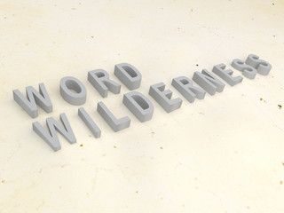 Word Wilderness concept