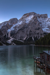 Tagesanbruch am Pragser Wildsee, S&uuml;dtirol