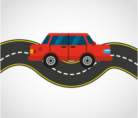 car vehicle transport icon vector illustration design
