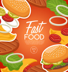 Fast Food Elements : Vector Illustration 