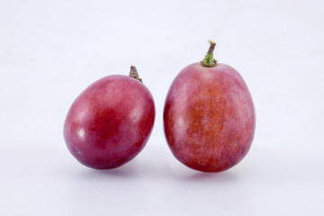 grapes isolated on over white background