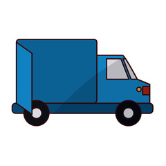 Truck icon. Delivery shipping logistic and distribution theme. Isolated design. Vector illustration