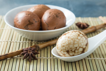 Hard Boiled Chinese Marbled Tea Eggs