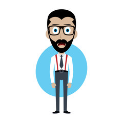 businessman office guy funny cartoon character