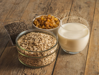 breakfast, oat flakes