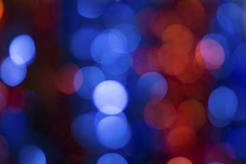 red and blue bokeh background