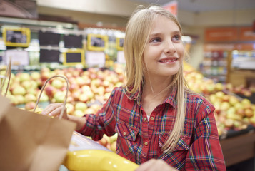 Little girl doing her daily duties