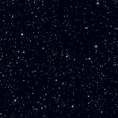 Space with stars vector background. Galaxy and planets in cosmos pattern © K3Star