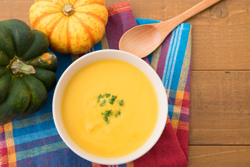 カボチャのスープ