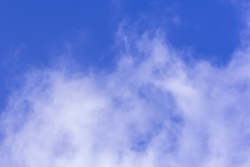 Beauty Nature cloudscape with blue sky and white cloud