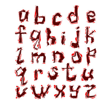 graffiti vector alphabet