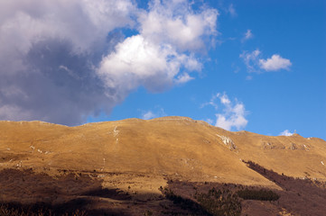Monte Baldo in autumn (Baldo Mountain) 2218 m. Italian Alps