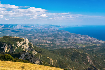 Fototapeta premium View to the coast of the eastern Crimea