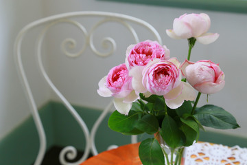 Scenery of the flower of the table