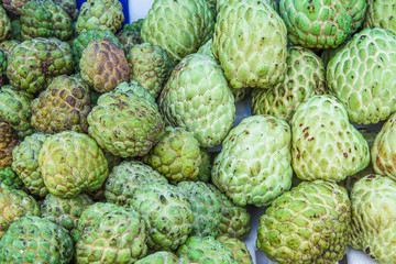 Annona sold in rural markets in thailand