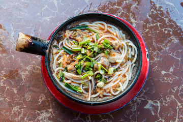 Chinese white noodle is the most popular Breakfast menu in china