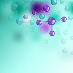 Colorful Molecule Composition