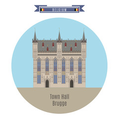 Obraz premium Town Hall, Brugge, Belgium