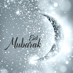 Moon ramadan and eid festival