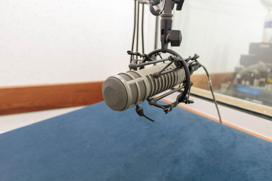 Microphone in recording room