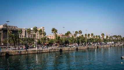 Fototapeta premium Alter Hafen von Barcelona