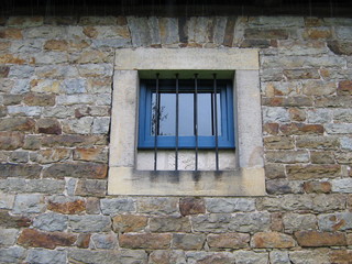 Fototapeta na wymiar Fenster, Stein, Fenster, Textur, Bau