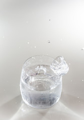 glass of water, water,cold water,ice water,ice,drops