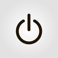 Turn off button vector