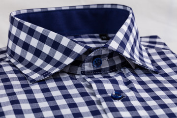 Fototapeta premium Close-up of a folded men's shirt