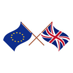 Brexit flag icon. European union eu europe nation and government theme. Isolated design. Vector illustration