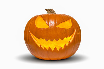 Halloween pumpkin isolated on white