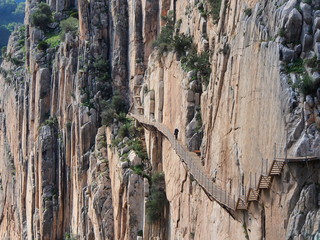 "Caminito del Rey" route. Malaga, Spain.