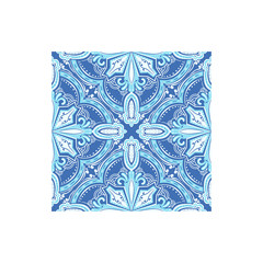 Geometric Pattern Azulejo Tile Portuguese Famous Symbol