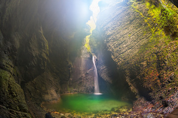 Kozjak waterfall in the park Triglav, Slovenia