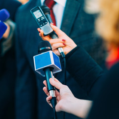 Conference. Media interview