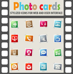 communication icon set