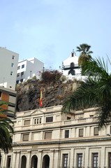 Fototapeta na wymiar Rues, maisons et ruelles de Santa Cruz de La Palma
