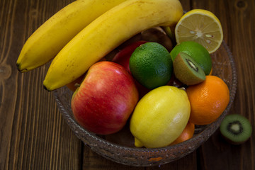 Colorful fruit in a bowl