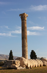 Fototapeta na wymiar Tempel des Olympischen Zeus